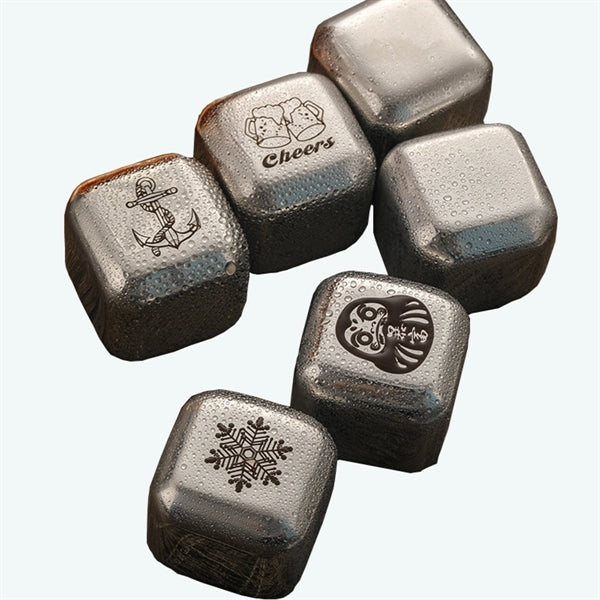 Stainless Steel Ice Cubes 4 pcs Pack