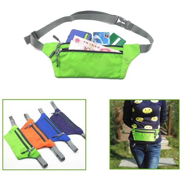 Slim Lightweight Sports 2 Zippered Fanny Pack