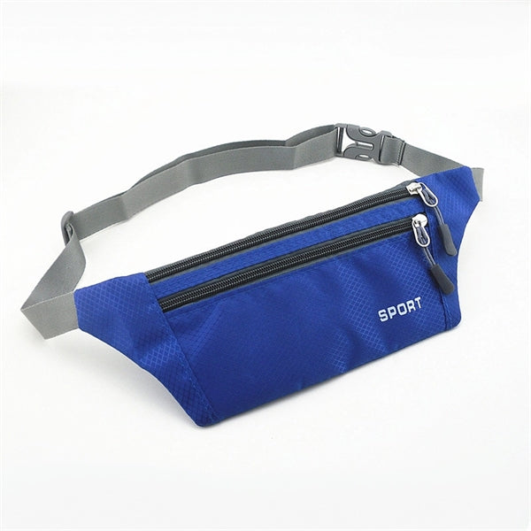 Slim Lightweight Sports 2 Zippered Fanny Pack