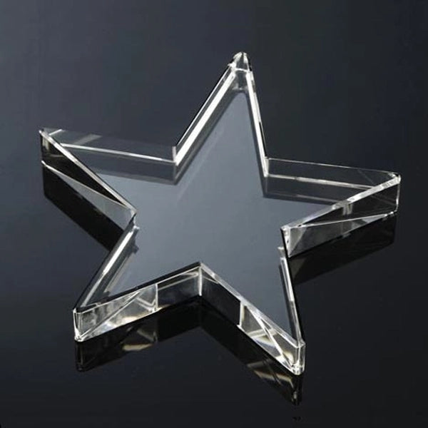 Star Shaped Crystal Glass Paperweight