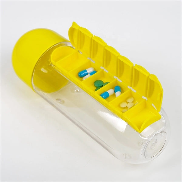 20 oz. Water Bottle With Medicine Case