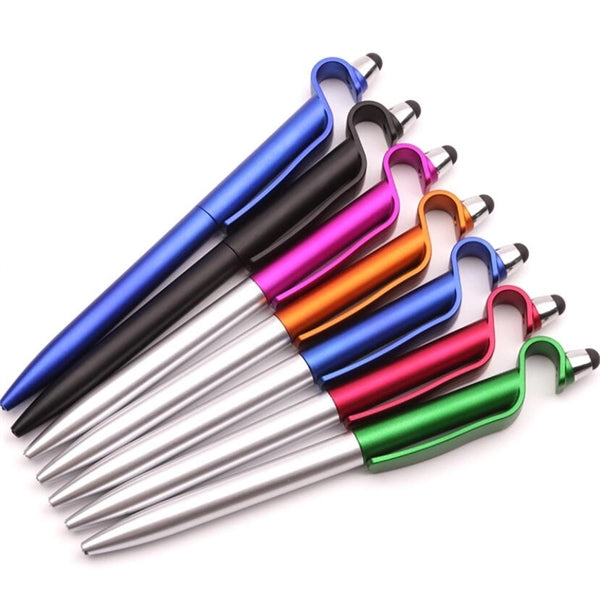 3in1 Advertising Stylus Ballpoint Pen Click Pen Phone Holder