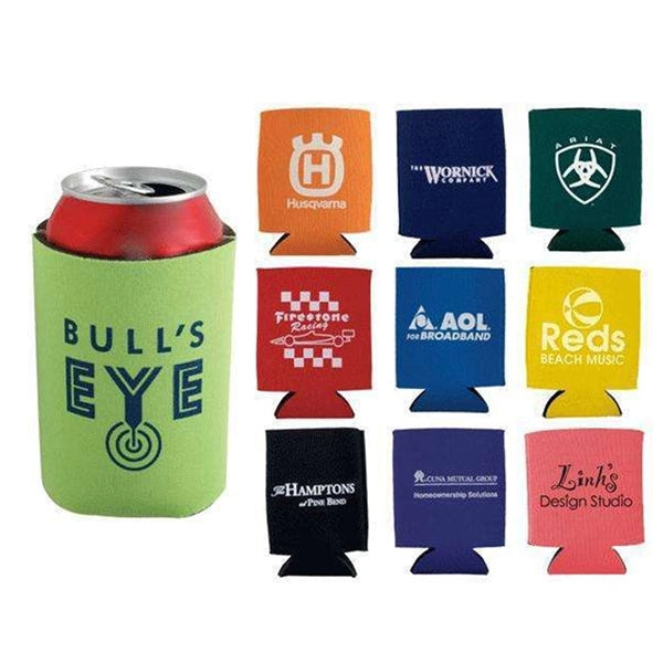 Full Color Neoprene Collapsible Can Coolers