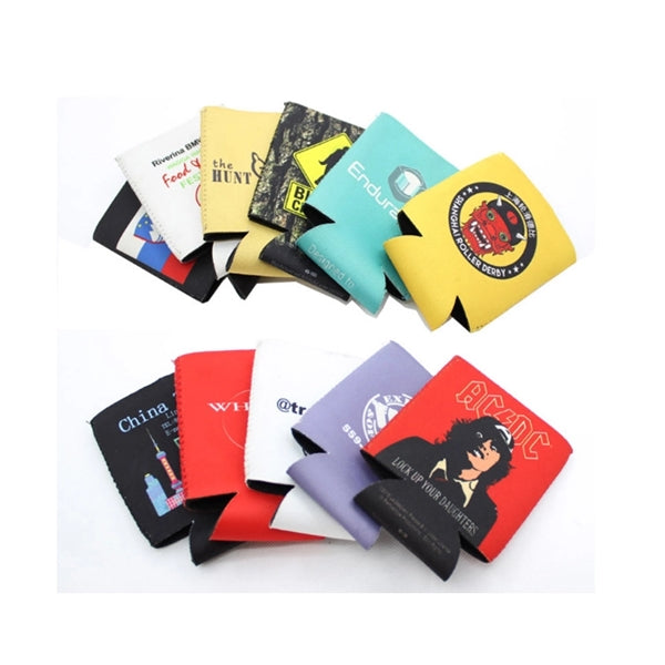 Full Color Neoprene Collapsible Can Coolers