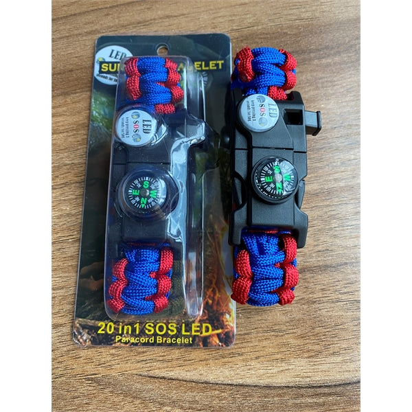 Outdoor Multifuntional Survival Bracelet With Blade