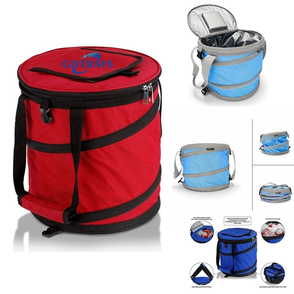 Pop-Up Collapsible Cooler Lightweight Insulated Fishing Bag