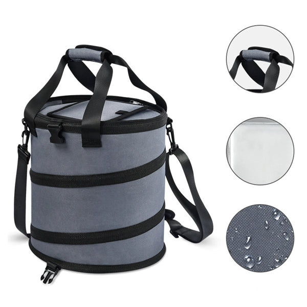 Pop-Up Collapsible Cooler Lightweight Insulated Fishing Bag