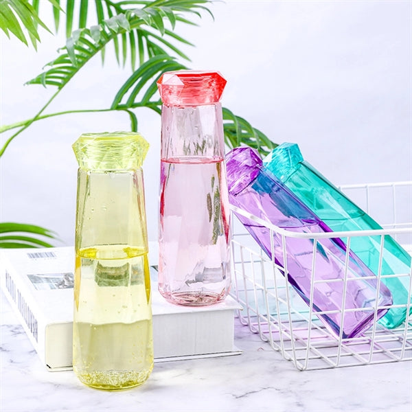 16 oz crystal diamond cup colorful glass
