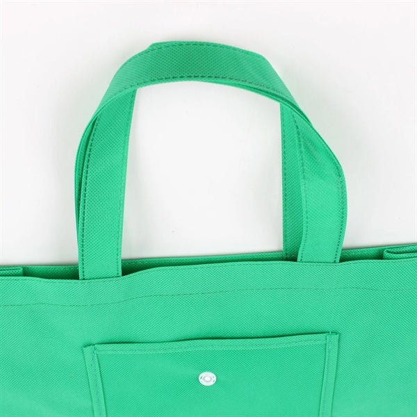 Foldable Tote Bag with Snap Closure