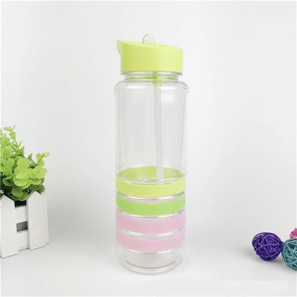 27 Oz. Tritan Banded Gripper Bottle With Straw