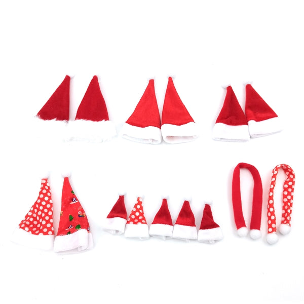 Mini Santa Hat Wine Bottle Topper