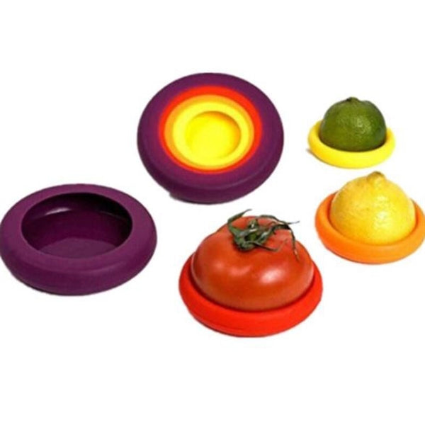 Set of 4 Silicone Food Savers