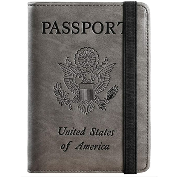 Passport Holder RFID Wallet PU Leather Card Case
