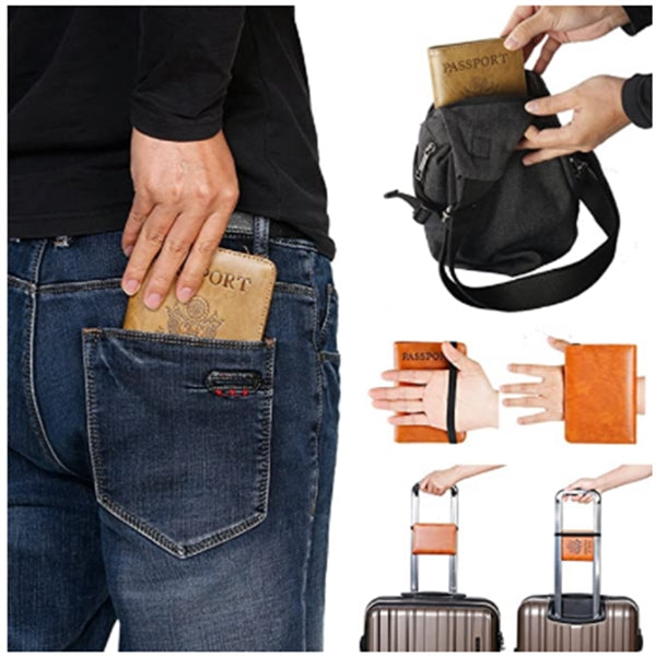 Passport Holder RFID Wallet PU Leather Card Case
