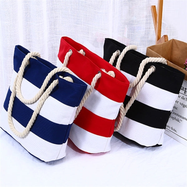 Large Heavy Cotton Canvas Boat Tote Bag