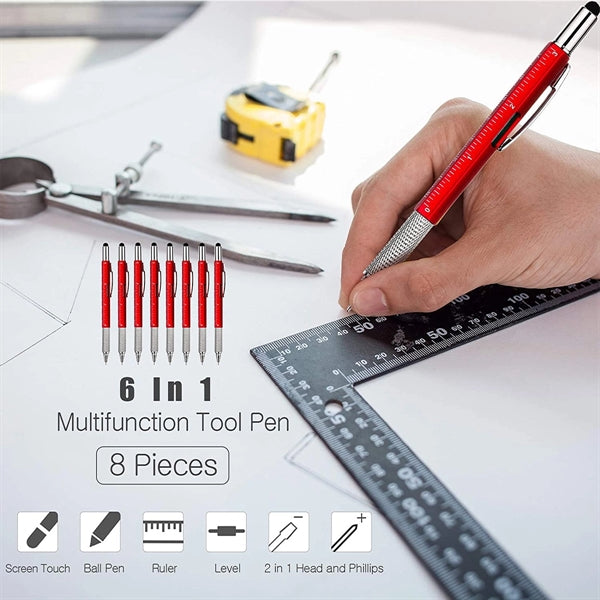 Multifunctional metal tool pen