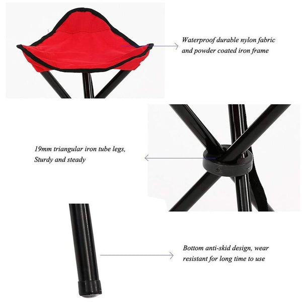 Folding Tripod Camping Stool