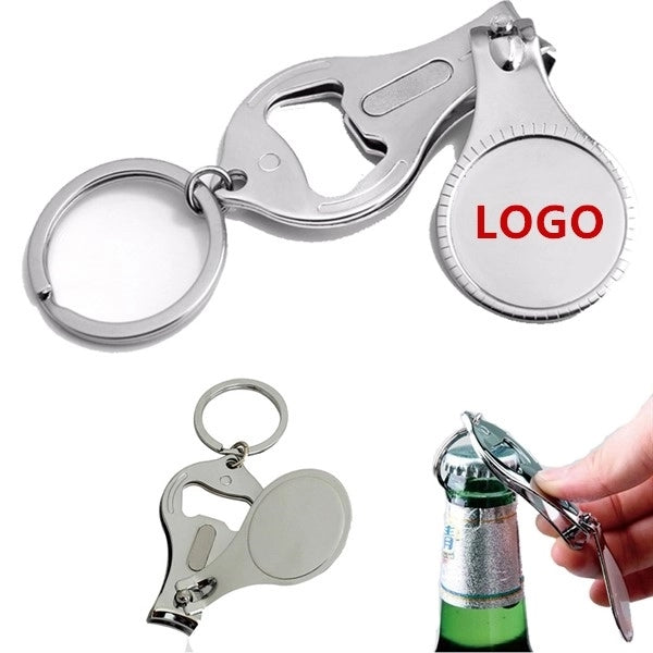 Nail Clipper Bottle Opener With Key Chain