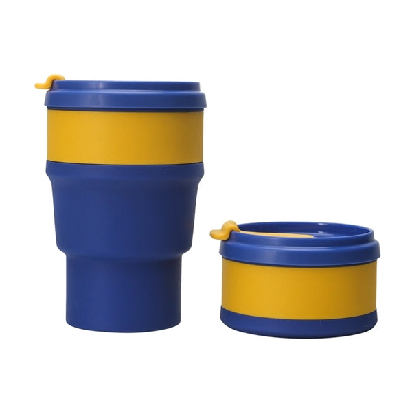 Silicone Collapsible Cup Foldable Travel Mug with Lids