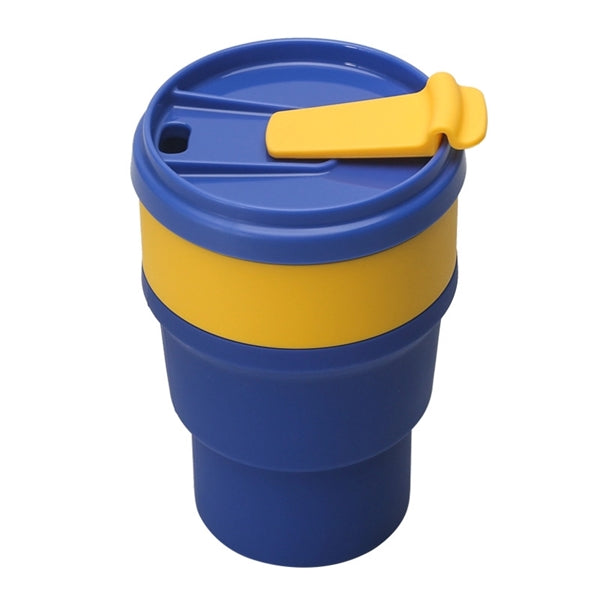 Silicone Collapsible Cup Foldable Travel Mug with Lids