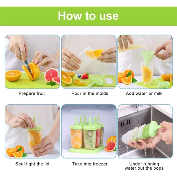 DIY Popsicle Molds Ice Cream Maker Set