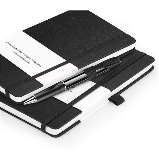 Black Faux Leather notebook