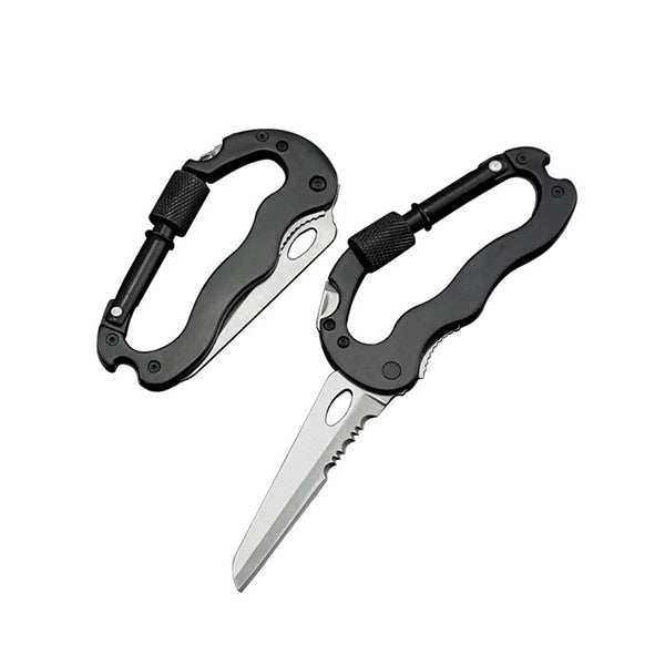 Foldable 4 in 1 Multi-tool Carabiner Pocket Knife