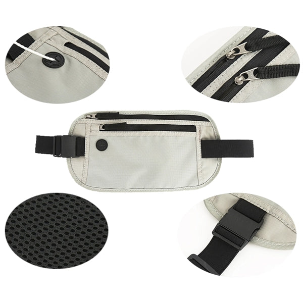 Logo waterproof travel lady Black mini Waist Ba