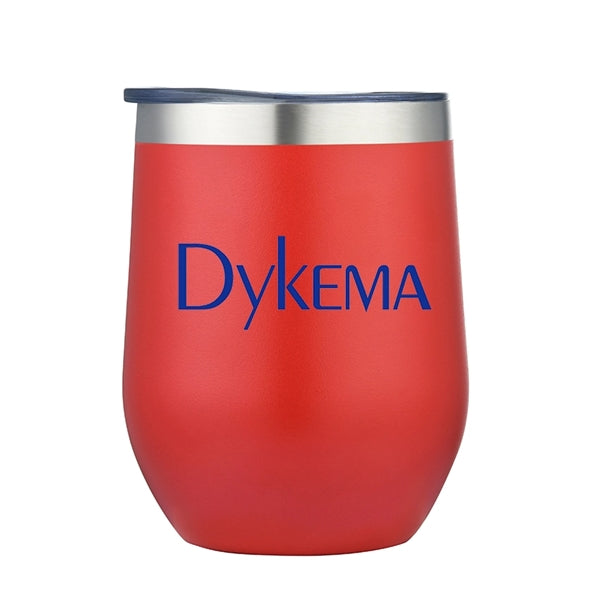 Vineyard-I 12 Oz Stemless Wine Glass Tumbler (Double Walled)