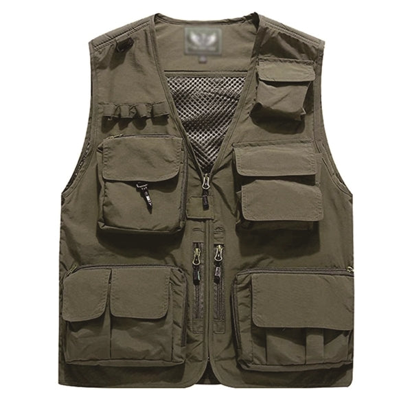 Casual Outdoor Work Safari Fishing Travel Photo Cargo Vest