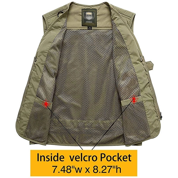 Casual Outdoor Work Safari Fishing Travel Photo Cargo Vest