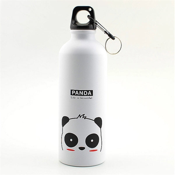 17 Oz. Aluminum Sports Water Bottle w Carabiner