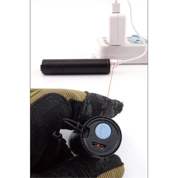 Mini bright rechargeable flashlight zoom