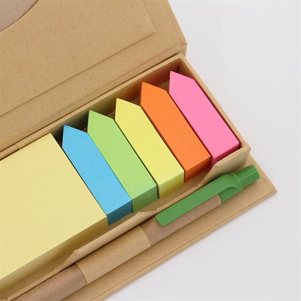 Sticky Note Set with Pen and Ruler