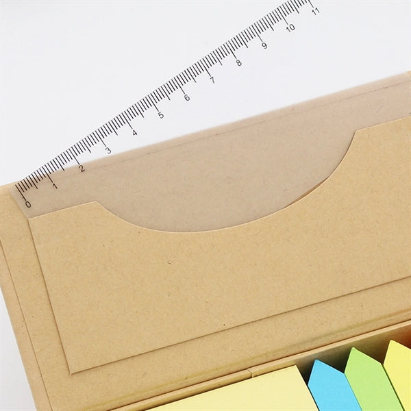 Sticky Note Set with Pen and Ruler