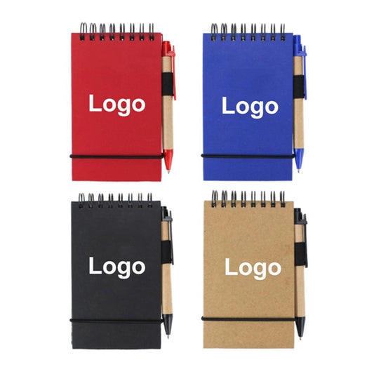 Stylish Spiral Notepad Notebook With Pen