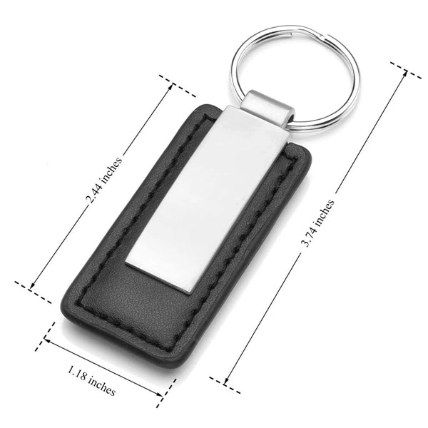 Leatherette Key Tag