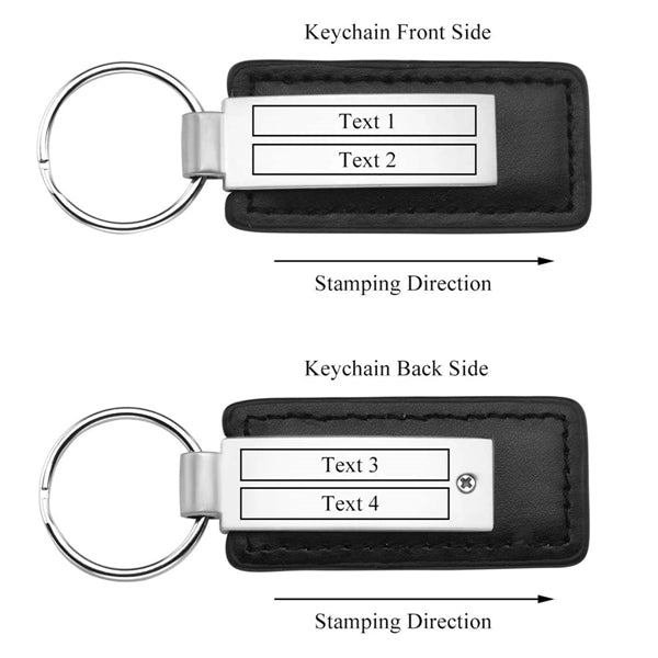 Leatherette Key Tag