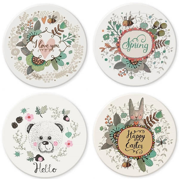 Diatomite Absorbent Cup Coaster Hygroscopic Mat Pad