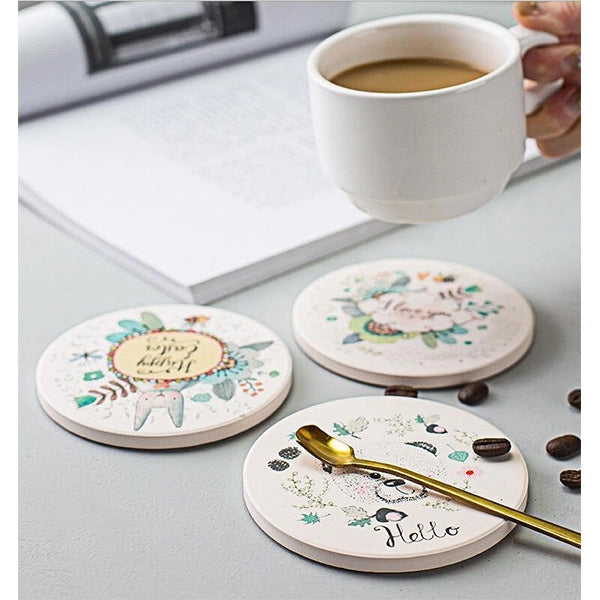 Diatomite Absorbent Cup Coaster Hygroscopic Mat Pad