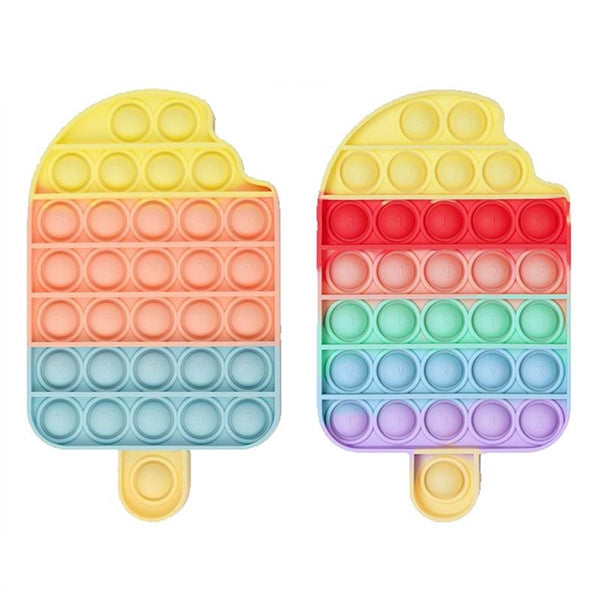 Ice Cream Shape Push Pop Bubble Toy