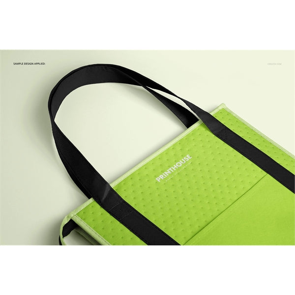Two Tones Therm-O Tote Insulated Grocery Bag With Pocket