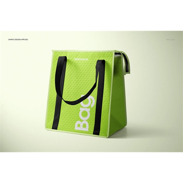 Two Tones Therm-O Tote Insulated Grocery Bag With Pocket