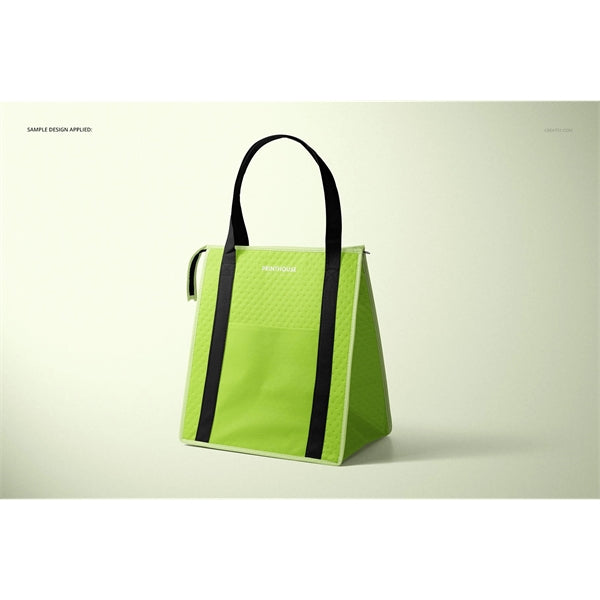 Two Tones Therm-O Tote Insulated Grocery Bag With Pocket