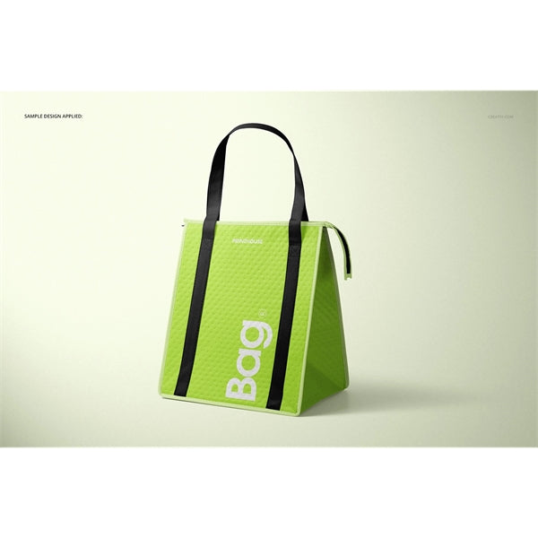 Two Tones Therm-O Tote Insulated Grocery Bag With Pocket