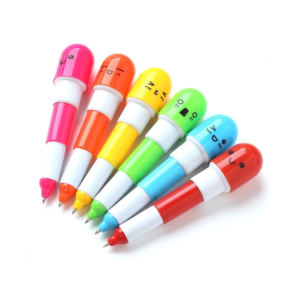 Vitamin Pill Retractable Ballpoint Pen