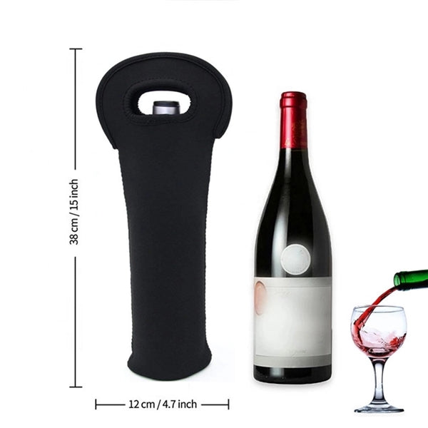 750ML Neoprene Wine Bottle Holder Tote Bag