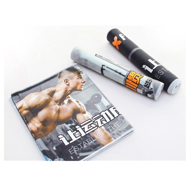 Poly-Cotton Gym Towel w/ Full Bleed Sublimation 410 GSM