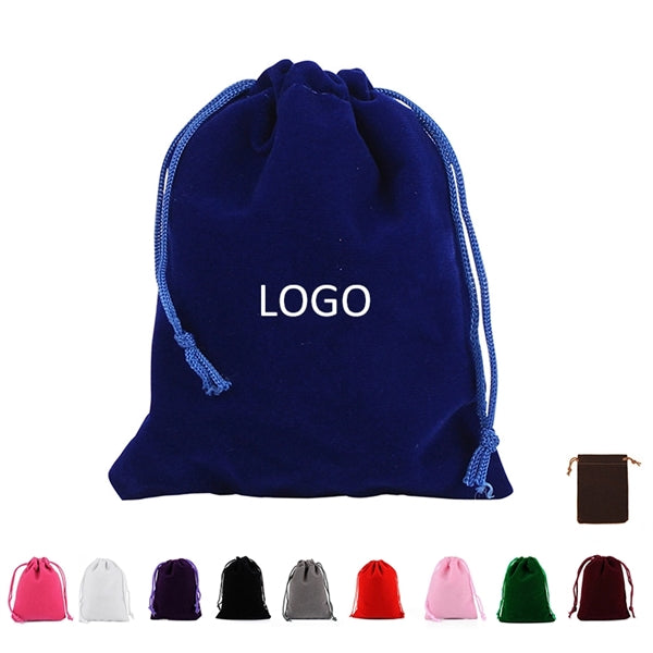 Drawstring Velvet Bag