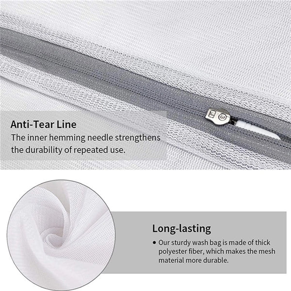 Set of 5 Zipper Mesh Laundry Bag